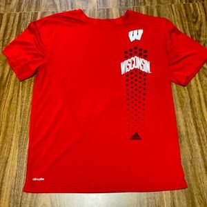 Wisconsin badgers climalite kids shirt adidas